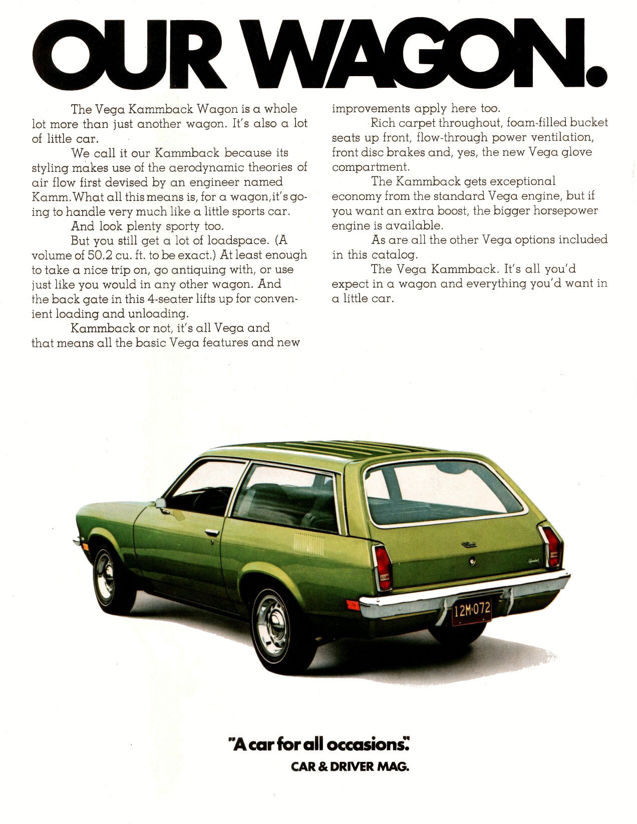 1972 Chevrolet Vega Brochure Page 13
